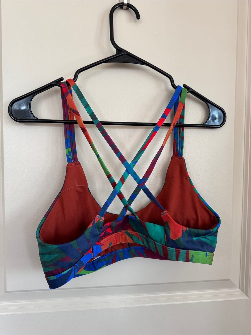 Hurley Multi-Color Tropical Print Strappy Bikini Top - Picture 3 of 3